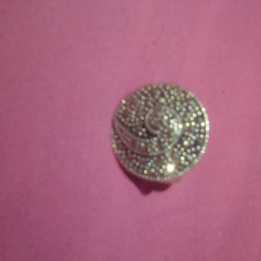 Sterling silver and markesite ring
